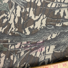 Vintage Mossy Oak Shirt Mens XL Brown Original Tree Stand Ringer Ace Sportswear