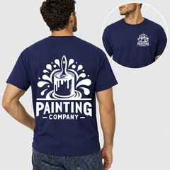 Men Personalised Work T Shirt Custom Trade Company Logo Painter Plumber Mechanic