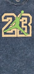 JORDAN LEGACY AJ13 LONG-SLEEVE TEE *Blue Textured Fabric Look*Mens XXL
