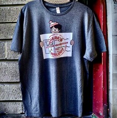Fruit Of The Loom Vintage Gray T-Shirt Witness Protection Where’s Waldo? Mens XL