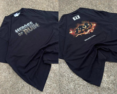 Heroes of Ruin T-Shirt Square Enix PC Game 2 Sided Graphic Tee S-5XL