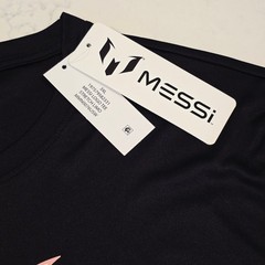 Messi Logo Tee MMN0076USW Men 3XL Black Stretch Limo Soccer Graphic T-Shirt NWT