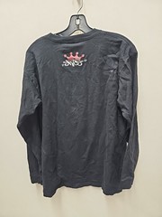 Vintage Y2K JNCO Jeans Flaming Skull Black Shirt Size Large