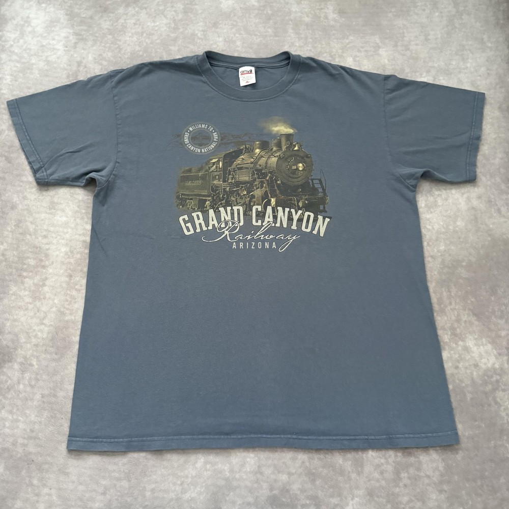 Vintage Grand Canyon Railway Arizona Shirt Mens XL Train Graphic Tee Souvenir