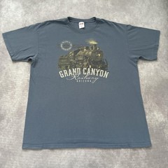 Vintage Grand Canyon Railway Arizona Shirt Mens XL Train Graphic Tee Souvenir