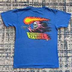 80s SANTA CRUZ SKATEBOARDS COREY O’BRIEN REAPER Vintage T-Shirt Reprint