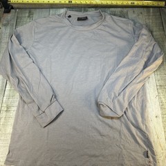 JACHS New York Mens Long Sleeve Crew Neck T Shirt Gray XXL