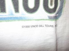 Vintage VINCE GILL 1998 US tour shirt Large great design EUC rare country 90s