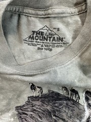 The Mountain Wolf Graphic T Shirt Mens Small Tie Dye USA Made 2012