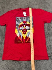Mighty Morphin Power Rangers T-Shirt Mens XL Red Ranger Graphic New