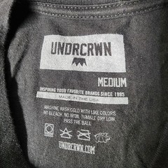UNDRCRWN All Star Graphic T-Shirt Black Medium Hip Hop Parody Basketball USA