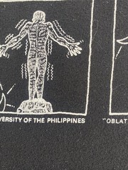 VTG University Of The Philippines Maroons Shirt Oblation XL Black Filipino 80s
