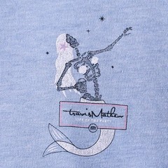 Travis Mathew Skeleton Mermaid T Shirt Mens XL Blue Life of The Party Graphic