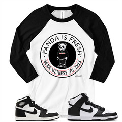 We Will Fit shirt to match Nike Dunk Panda Jordan 1 OG Panda