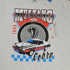 Ford Mustang T-Shirt Men’s 3XLT Beige Heather New