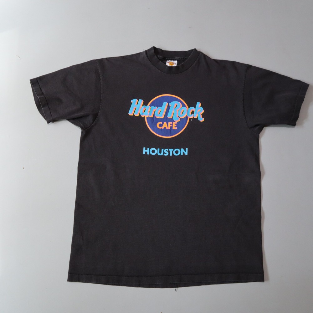 Vintage Hard Rock Cafe Shirt Mens XL Measures Large Houston Texas USA
