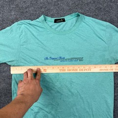 Array The Original Sports T-Shirt Men XXL Fits Large Teal Graphic Stained AS IS