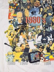 Vintage Decade Rap 80s History XL Mario 1980-1989 Pop Culture Jordan T Shirt