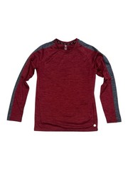 Gaiam T-Shirt Mens Medium Stretch Everyday Basic Hot Yoga Gym Long Sleeve Active