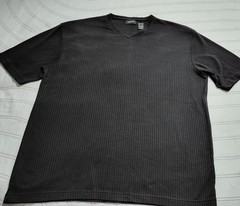 Claiborne Mens Short Sleeve Stretch Shirt Black Top Size XXL Basic Casual