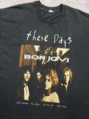 Vintage 1996 Bon Jovi These Days Rare Tour T-Shirt Single Stitch Black Size XL