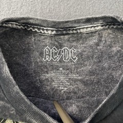AC/DC Shirt British Tour ’82 Black Distressed Medium 2017 Reprint