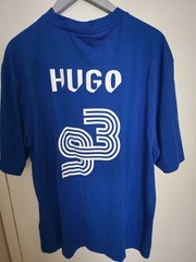 Hugo Blue Nebulop Football Jersey T-Shirt – Blue size XXL