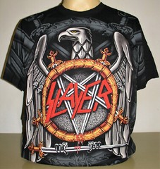 Slayer Thrash Metal Band Eagle All Over Print T-Shirt Size M L XL 2XL 3XL New!