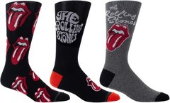The Rolling Stones – Perri’s – Rolling Stones – Crew Socks (Assorted Styles 3 Pa