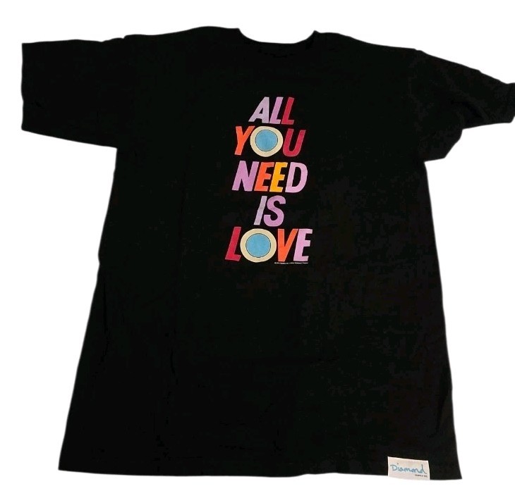 The Beatles Diamond Supply Co. All You Need Is Love T Shirt Adult Sz Medium New