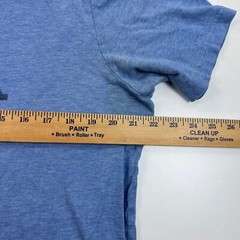 Travis Mathew Graphic Shirt Mens Large Blue Crew Neck Golf Cart Casual