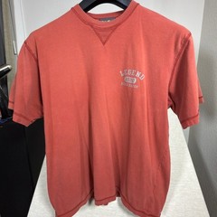 Eddie Bauer T-Shirt Mens XL/XG Legend 1920 Graphic Red Solid Regular Fit Modern