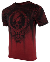 Xtreme Couture Affliction Men’s T-Shirt SHADOW WALKER Red Biker Skull S-5XL