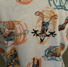 Space Jam A New Legacy Looney Tunes Graphic Print White Crew Neck T-Shirt L