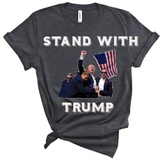 Donald Trump Rally Shooting T-Shirt US Support Trump 2024 Bella Canvas