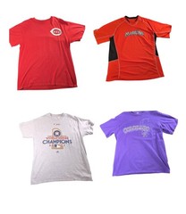 10 Sports T-Shirt Bundle MLB NFL NBA NHL Mixed Teams Sizes Tees Reseller Lot