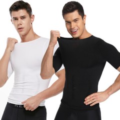 Men Slimming Body Shaper Vest Compression Shirt Gynecomastia Undershirt Tank Top