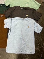 Lot Of 7 Carhartt Pocket T-Shirts Mens Large Loose Fit Mixed Colors Workwear