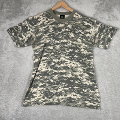 Tee Swing Digital Camo Shirt Mens Large Green ACU Military Tactical Made in USA