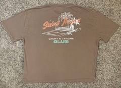 Asos Shirt Mens Large Brown Saint Tropez Sport & Leisure Club Oversized Design