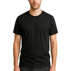 ALFANI Men’s 4 Pack Black 100% Cotton Regular Fit Crew Neck T-Shirt NEW Small