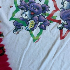 VTG 90s RARE Grateful Dead Atlanta Olympics Liquid Blue AOP Graphic Shirt Men XL