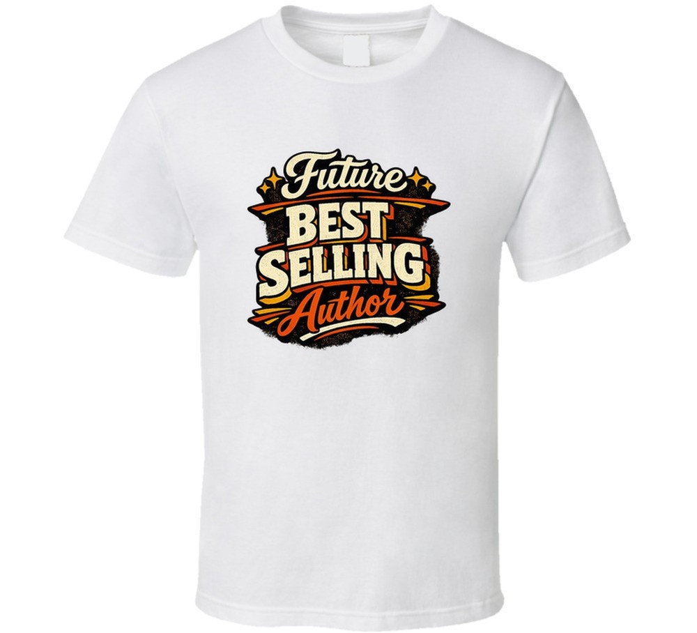 Future Best Selling Author Gift T Shirt – Funny New Writing Tee For Book Lovers