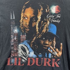 Lil Durk Shirt Mens Medium Black Chicago Drill Music Rap Hip Hop Graphic Print