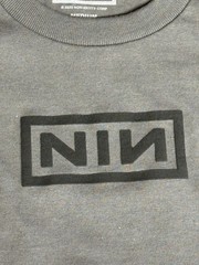 Nine inch Nails High Density T-shirt – 3D NIN Logo Charcoal Tee – Official
