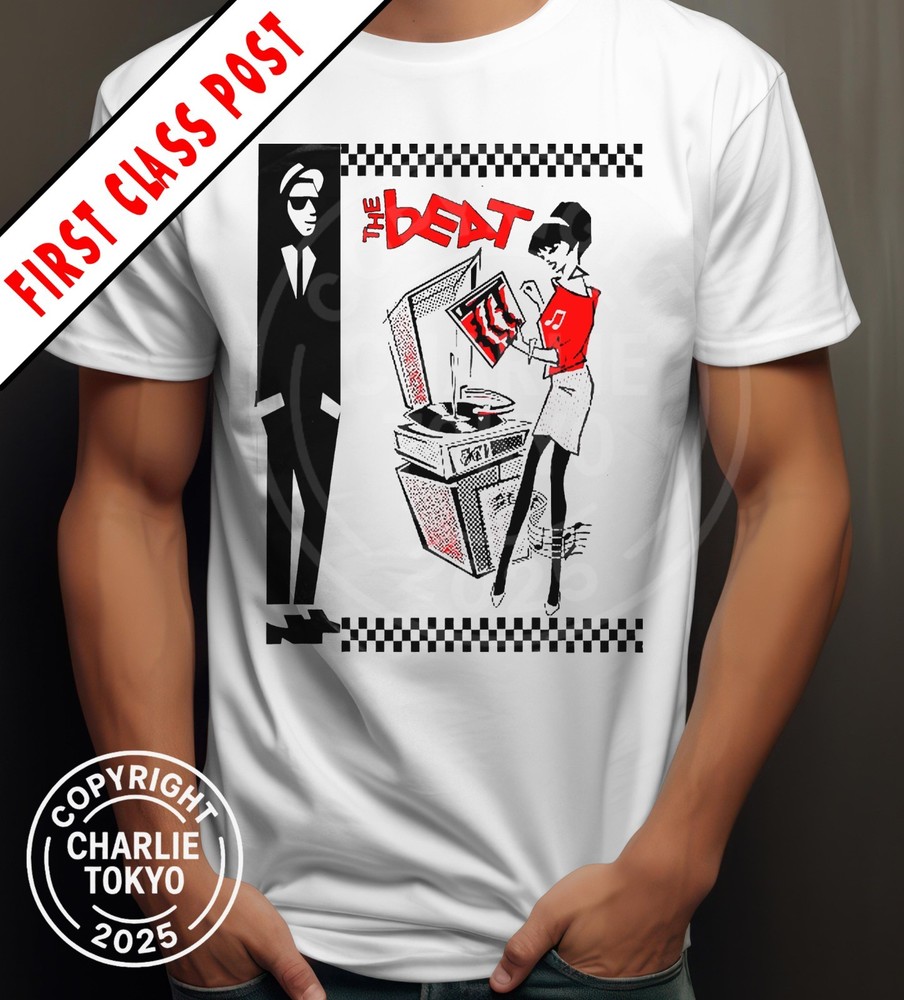 Men’s 2-Tone Ska T-Shirt The Beat Specials 1970s Selector Bluebeat