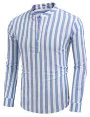COOFANDY Men’s Cotton Linen Henley T-Shirts Long Sleeve Hippie Casual Beach