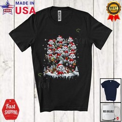 Maltipoos Santa On Christmas Tree Snow; Lovely Winter Matching Family T-Shirt