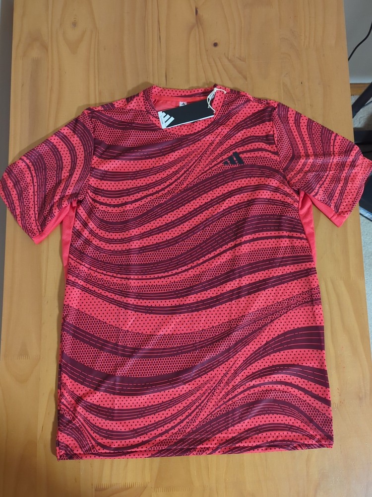 adidas Men’s Tennis Climacool Crew Neck Short Sleeve Athletic T-Shirt Medium M