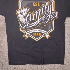 Famous stars and straps “F” logo shirt medium vintage y2k mens black T Shirt